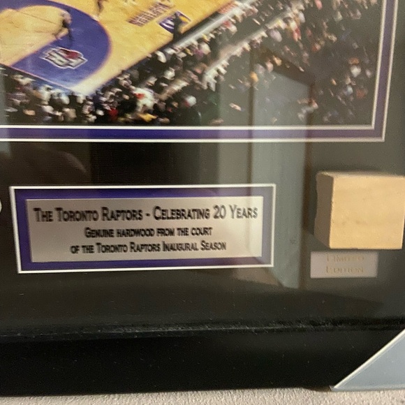 Toronto Raptors Framed Hardwood from Inaugural Season - Picture 2 of 3
